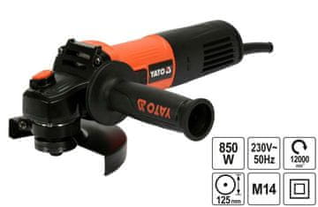 shumee YATO KOTNI BRUSILNIK 125 mm 850 W