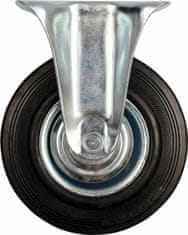 Vorel Fiksno kolo s črno gumo 75Mm 87301