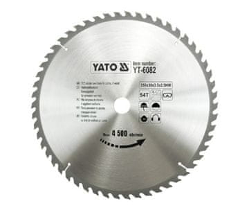 KROŽNA ŽAGA YATO WIDIA 350x30mm 54-ZOBNA YT-6082