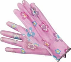 Flo Vrtne rokavice Rože - svetlo roza 10"