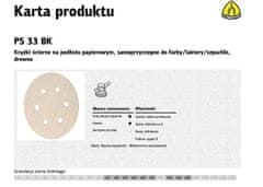 KLINGSPOR Samolepilni abrazivni disk 150mm PS33BK gr.180 GLS3 /100ks.