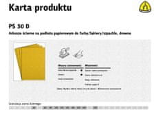 KLINGSPOR Abrazivni listi na papirnati podlagi 230Mm X 280Mm Ps30D Gr. 60 /50St.