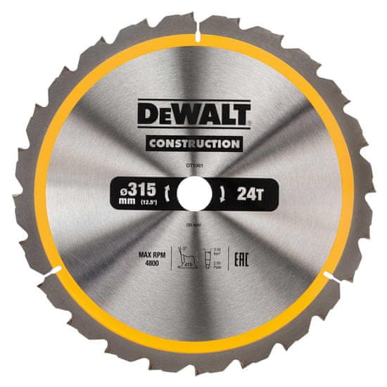 DeWalt Listnata žaga 315X30Mmx24Z