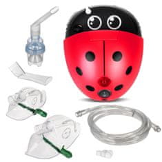 ProMedix Razpršilnik nebulator za otroke pikapolonica, set, maske, filtri, PR-821