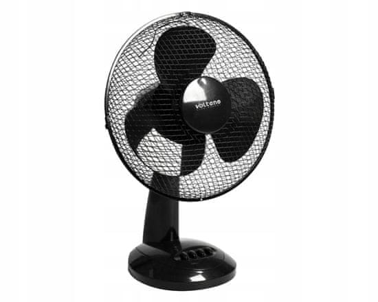 Greatstore Namizni ventilator črn 30 cm