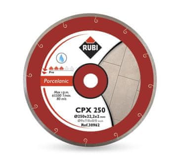 shumee RUBI DIAMANTNI BLADI CPX 250 x 25,4 mm PRO, ZA PORCELANE GRESE