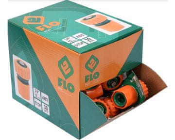 Flo Spojka za vrtno cev 3/4" z zaporno škatlo-30St.