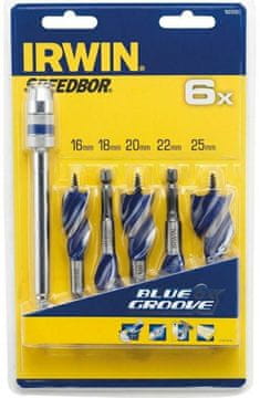 Irwin Vrtalnik za les 5 kosov BLUE GROOVE 6X 16, 18, 20, 22, 25 mm