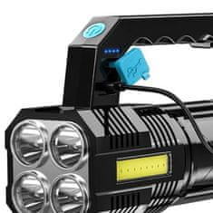 Verkgroup TL-2056 Večnamenska ročna LED reflektorska svetilka z vgrajeno baterijo 1000lm ZD102