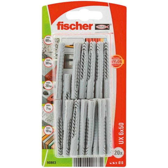Vložek UX 6x50 K (20kos) - Fischer