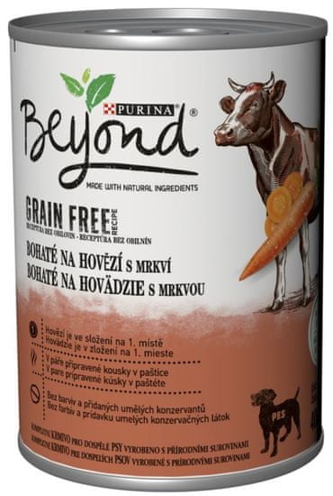 BEYOND Grain Free govedina s korenjem, 12 x 400 g