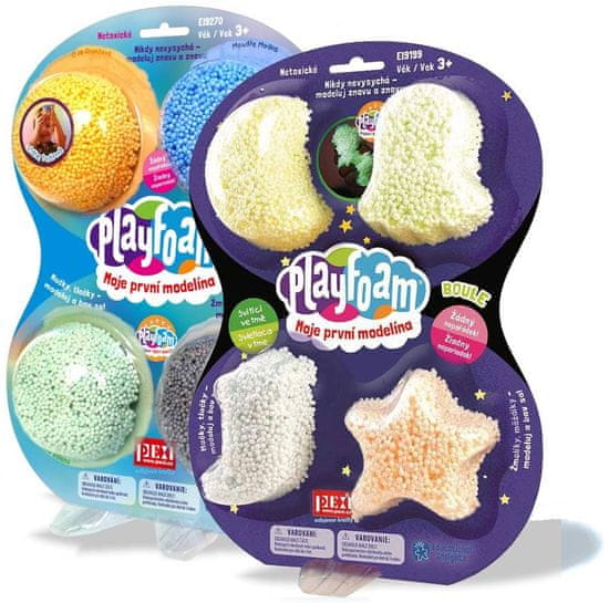 PlayFoam krogle za oblikovanje – 4x B + 4x svetleče