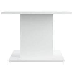 shumee Klubska mizica bela 55,5x55,5x40 cm iverna plošča