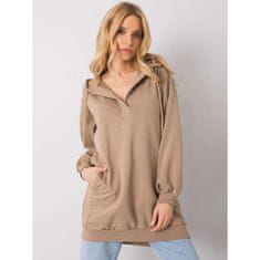 Ex moda Ženska majica OLIVE svetlo rjava EM-BL-ES-21-528.12X_364692 S