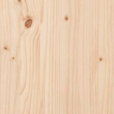 Greatstore Delovna miza 110,5x50x80 cm trdna borovina