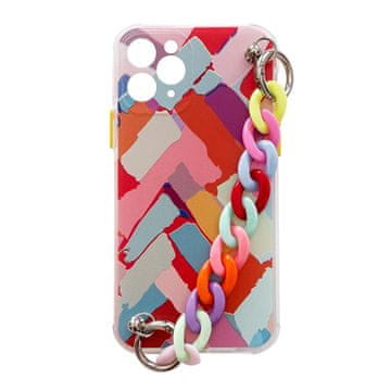 HURTEL Hurtel ovitek Color Chain Case za Samsung Galaxy S21 5G, barvit z verigo