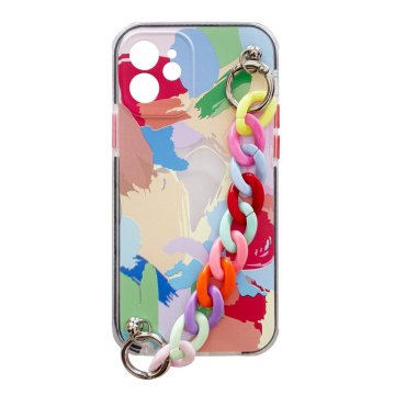 HURTEL Ovitek Hurtel Color Chain Case za Samsung Galaxy A72 4G, Gel, Pisani