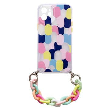 HURTEL Hurtel ovitek Color Chain Case za Samsung Galaxy S21 5G, barvit z verigo