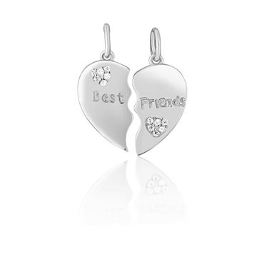 JVD Srebrni obesek Best Friends 2v1 SVLP0828XH20000