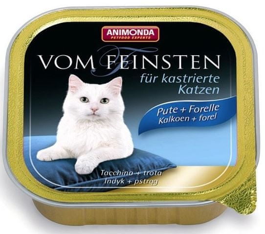 Animonda pašteta za sterilizirane mačke, puran + postrv, 32x 100 g