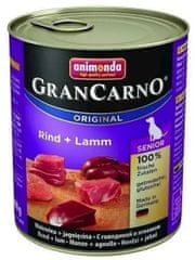 Animonda mokra hrana za starejše pse GranCarno, teletina + jagnjetina, 6 x 400 g