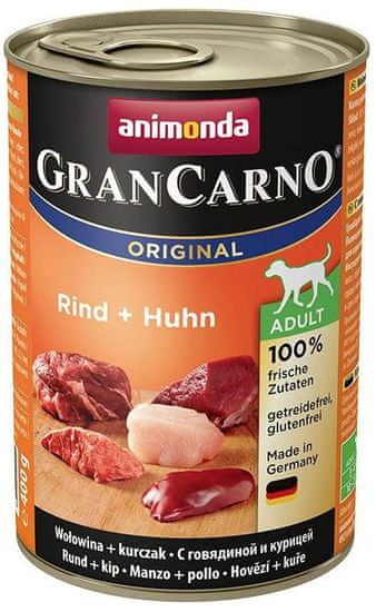 Animonda mokra hrana za odrasle pse Grancarno - govedina, piščanec, 6 x 800 g