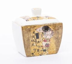 ZAKLADNICA DOBRIH I.  21 delni komplet za kavo z dekorjem Gustava Klimta in motivom Poljub