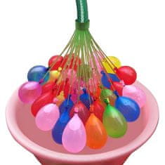 Netscroll 111 vodnih balonov, baloni na slamicah za hitrejše polnjenje, različnih barv, odlična vodna zabava v vročih poletnih dnevih, WaterBalloons