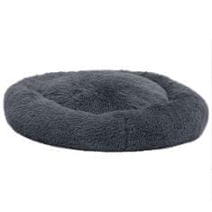 Vidaxl Pralna blazina za pse in mačke temno siva 90x90x16 cm plišasta