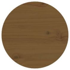 shumee Mizna plošča rjava Ø30x2,5 cm trdna borovina