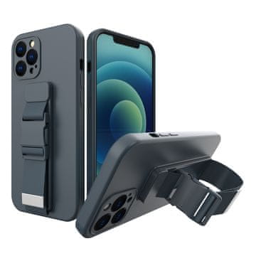 HURTEL Hurtel Gel ovitek z vrvico za iPhone 12 Pro Max mornarsko moder