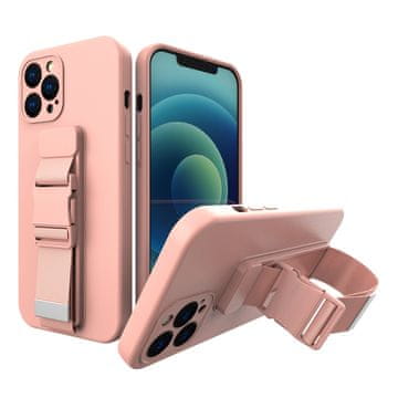 HURTEL Hurtel Gel ovitek z vrvico za iPhone 12 Pro Max roza