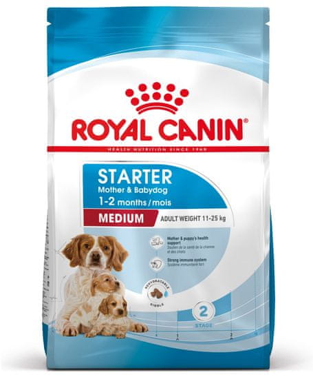 Royal Canin Medium Starter Mother & Babydog pasji briketi za srednje pasme, za mladiče, 15 kg