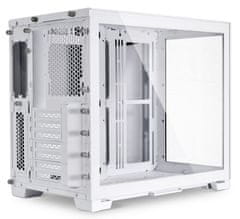 Lian Li O11 Dynamic Mini Snow Edition računalniško ohišje, Midi-Tower, ATX, belo (O11D Mini-S)