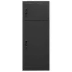 Vidaxl Omara za sedlo antracit 53x53x140 cm jeklo