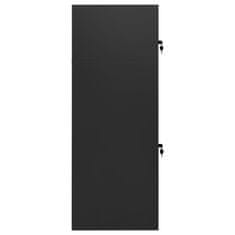 Vidaxl Omara za sedlo antracit 53x53x140 cm jeklo