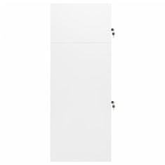 Vidaxl Omara za sedlo bela 53x53x140 cm jeklo