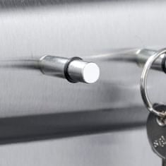 shumee HI Nosilec ključev s ploščico, srebrn, 25x24x6,5 cm