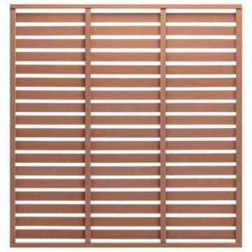 Vidaxl Ograjni panel WPC 180x180 cm rjav