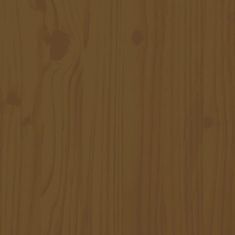 Greatstore Stojalo za zaslon medeno rjavo 50x27x15 cm trdna borovina