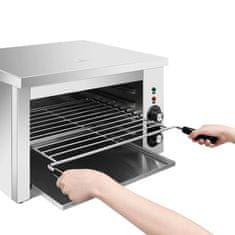 Vidaxl Električni gastronomski žar salamander 3000 W nerjaveče jeklo