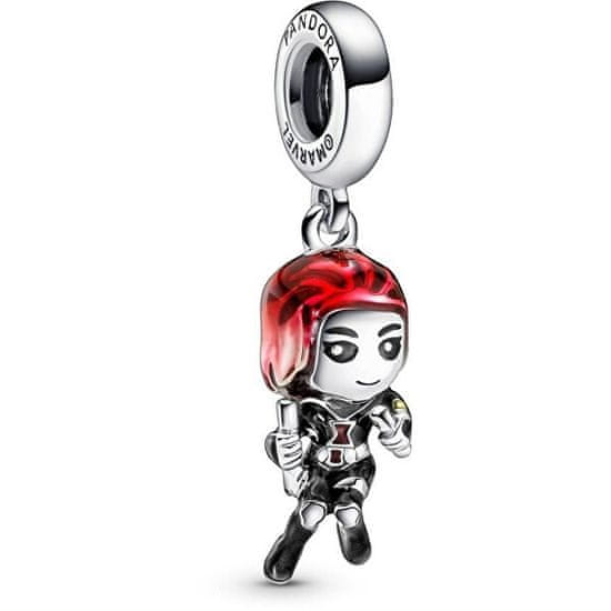 Pandora Dizajnerski srebrni obesek Marvel Black Widow 790785C01 ...