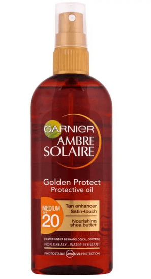 Garnier Ambre Solaire Golden Protect olje v spreju, SPF20, 150 ml