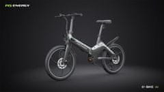 MS ENERGY i10 električno kolo, zložljivo, 250 W motor, 6 prestav Shimano, črno siv