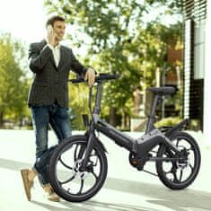 MS ENERGY i10 električno kolo, zložljivo, 250 W motor, 6 prestav Shimano, črno siv