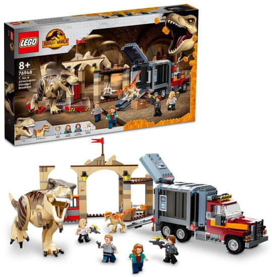 LEGO Jurassic World 76948 Pobeg T-rexa in Atrociraptorja