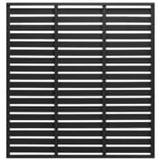 shumee Ograjni panel WPC 180x180 cm črn