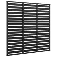 Vidaxl Ograjni panel WPC 180x180 cm črn
