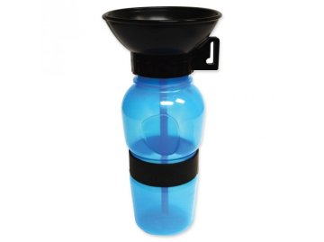 Zaparevrov Potovalna steklenička za pse s skledo, 500 ml