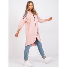 RELEVANCE Ženska dolga bombažna majica OLIA roza RV-BL-7599.78P_385226 S-M